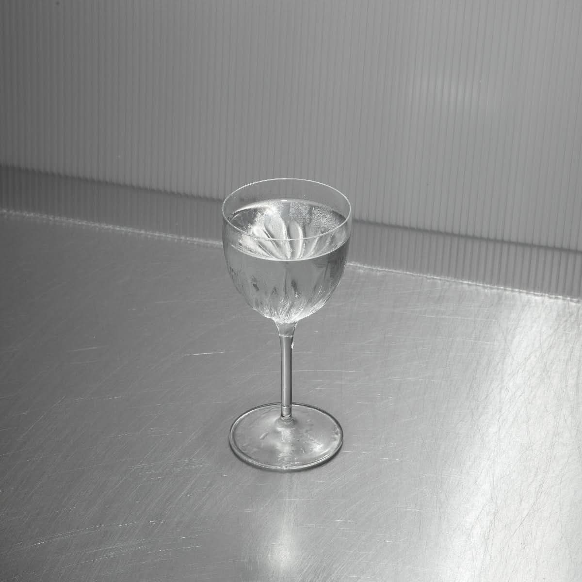 Chilled Gin Martini in a coupe glass with Amalfi lemon twist – minimalist cocktail serve