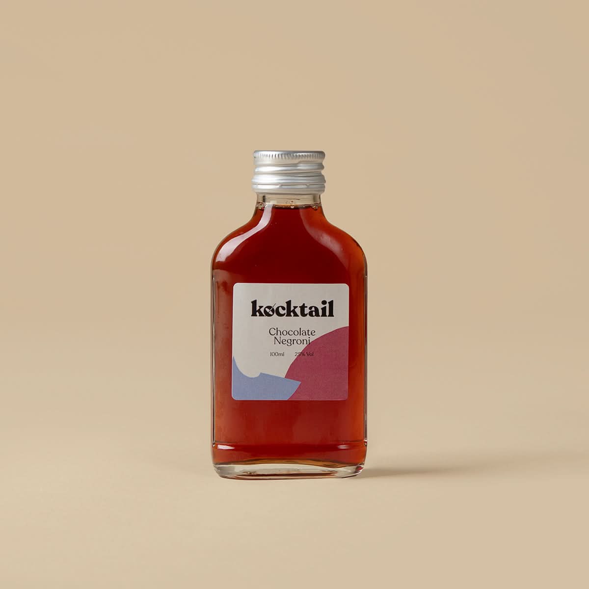 Kocktail Chocolate Negroni 100ml bottle highlighting rich amber colour and smooth cocoa-inspired twist