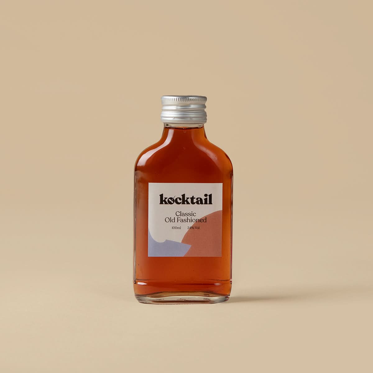 Kocktail Classic Old Fashioned 100ml bottle featuring rich amber colour and minimal label design with Buffalo Trace Bourbon