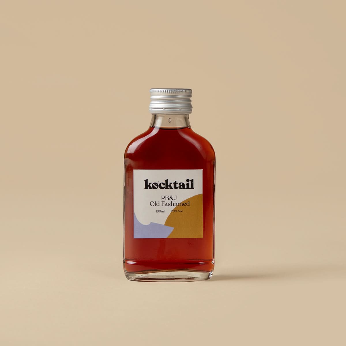 Kocktail PB&J Old Fashioned 100ml bottle featuring bold flavour twist with nutty, jam-inspired notes