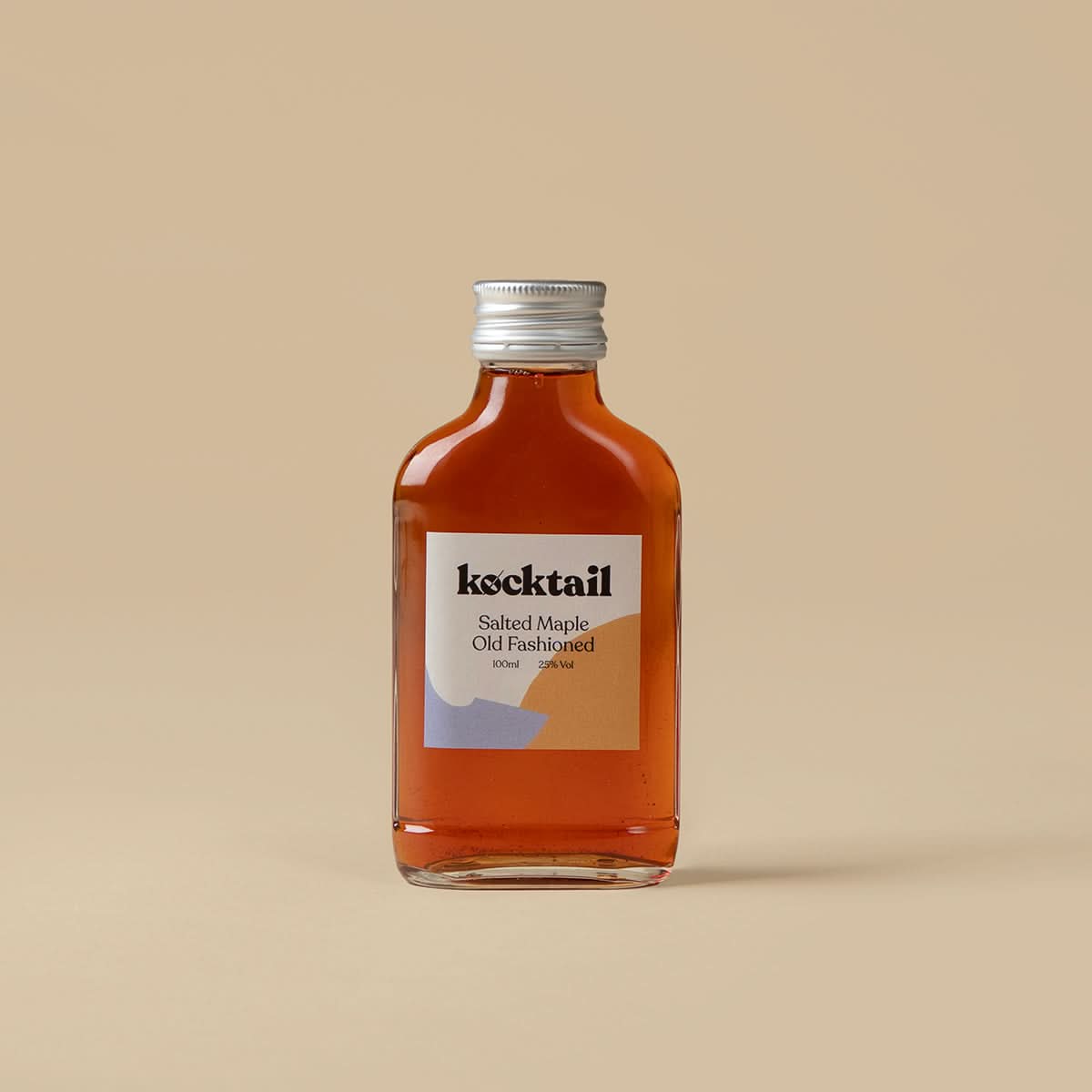 Kocktail Salted Maple Old Fashioned 100ml bottle showing golden bourbon hue and sweet-savoury flavour profile